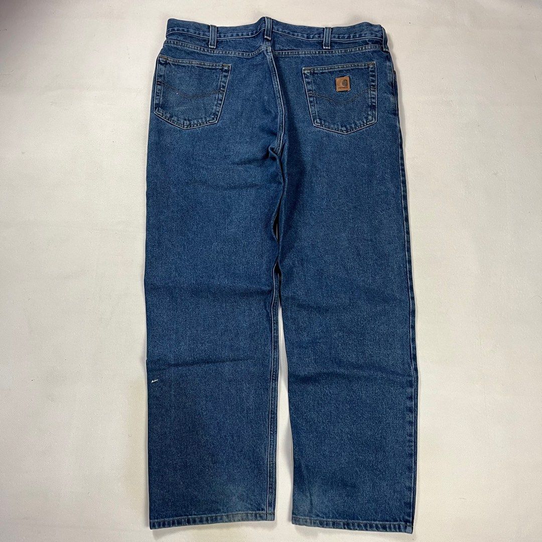 CARHARTT B460DVB STONEWASH DENIM RELAXED FIT STRAIGHT LEG JEANS