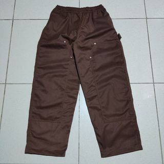 Chocolate Brown Double Knee Carpenter Pants (unknown brand)