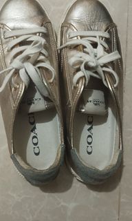 Coach sneakers rose gold size 8