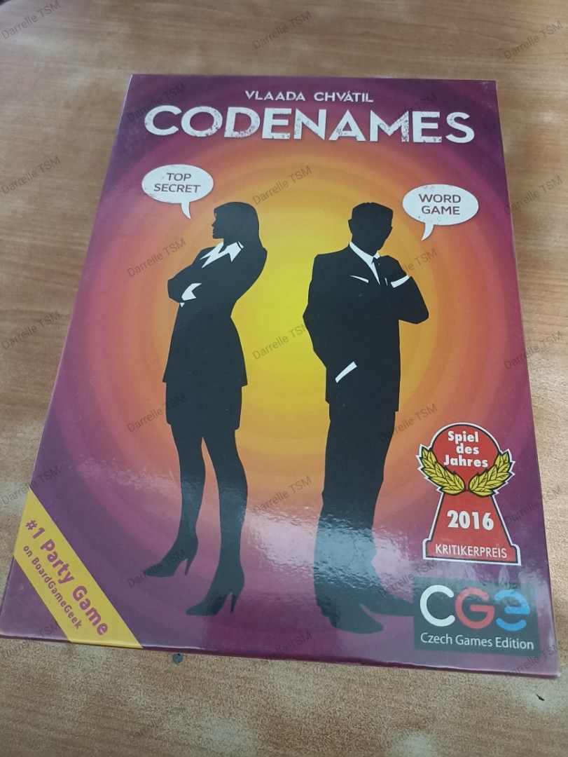 Code Names Game Leader Grid Codenames ORIGINAL + Free 3d-printed Grid, Hobbies & Toys, Toys & Games ...