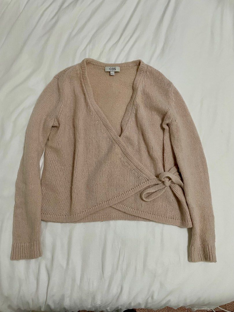 COS Women Wool Cardigan Pink, Women's Fashion, Coats, Jackets and