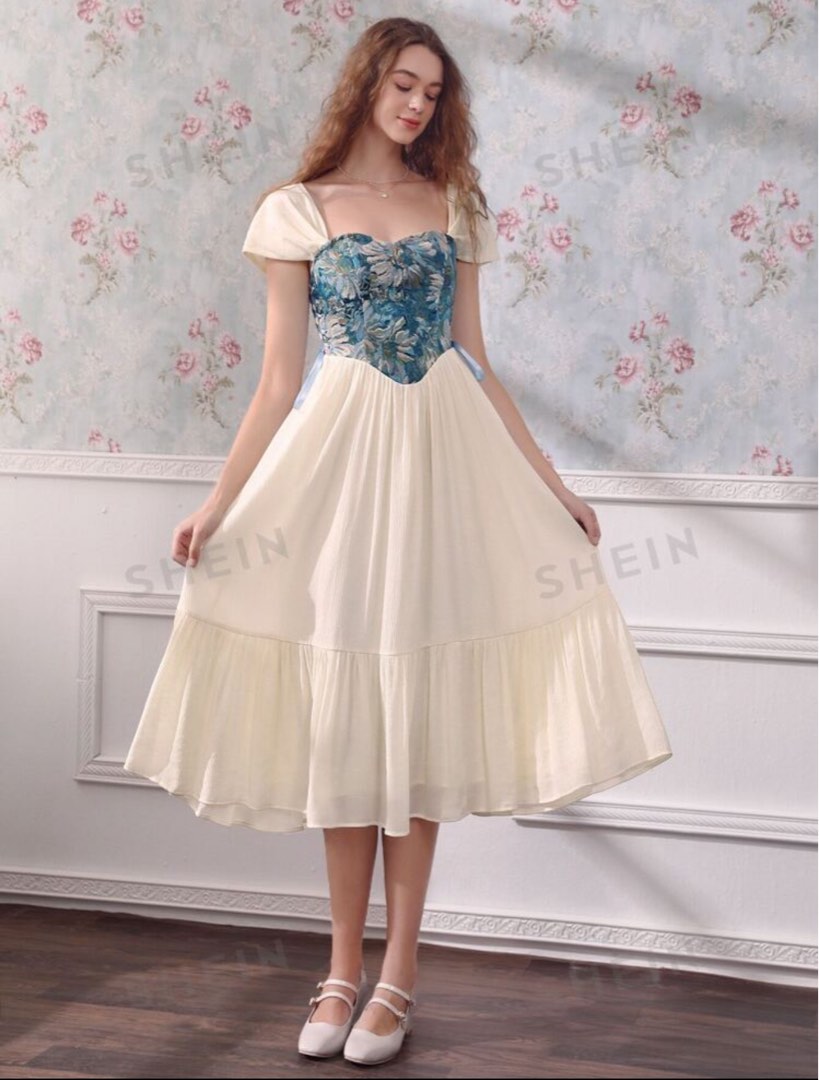 Vintage corset dress top