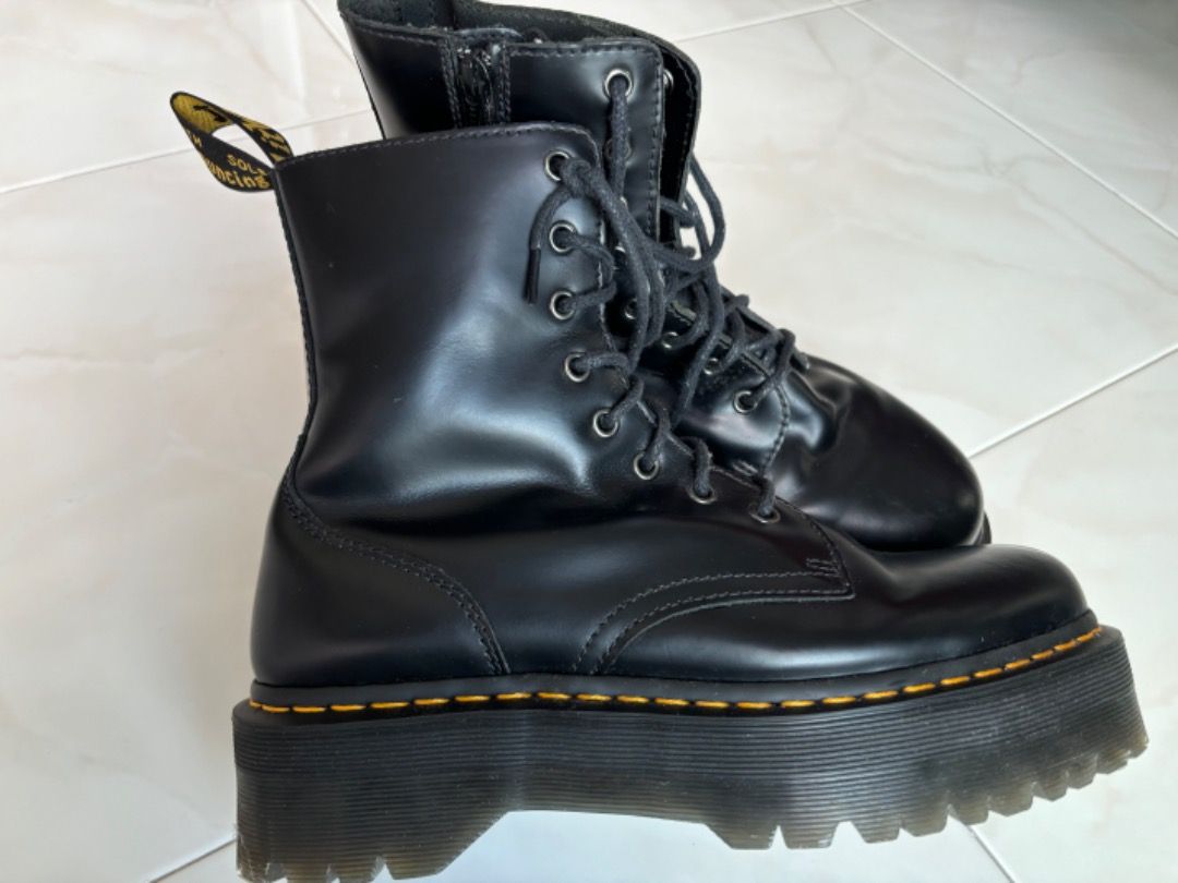 Doc Martens Jadon Smooth Leather Heavy Duty Durable Boots