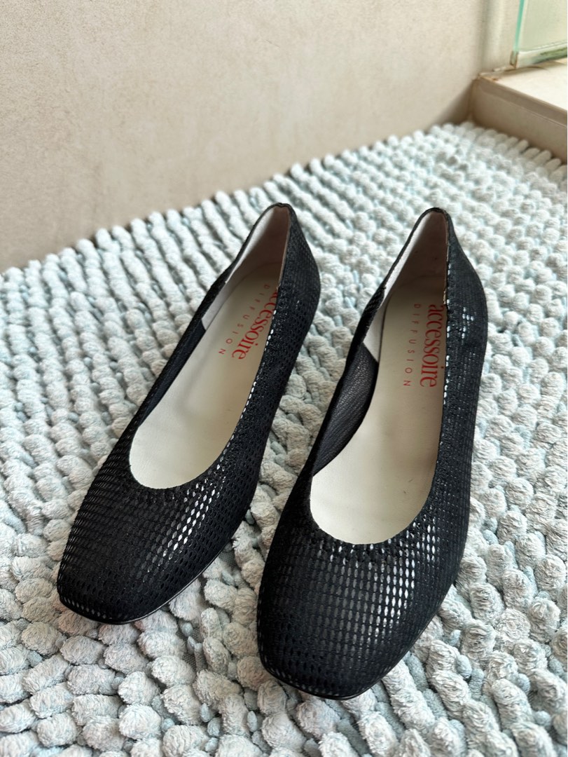 Parisian Leather shoes 36.5 brand accessoire diffusion Women s Fashion Footwear Heels on Carousell