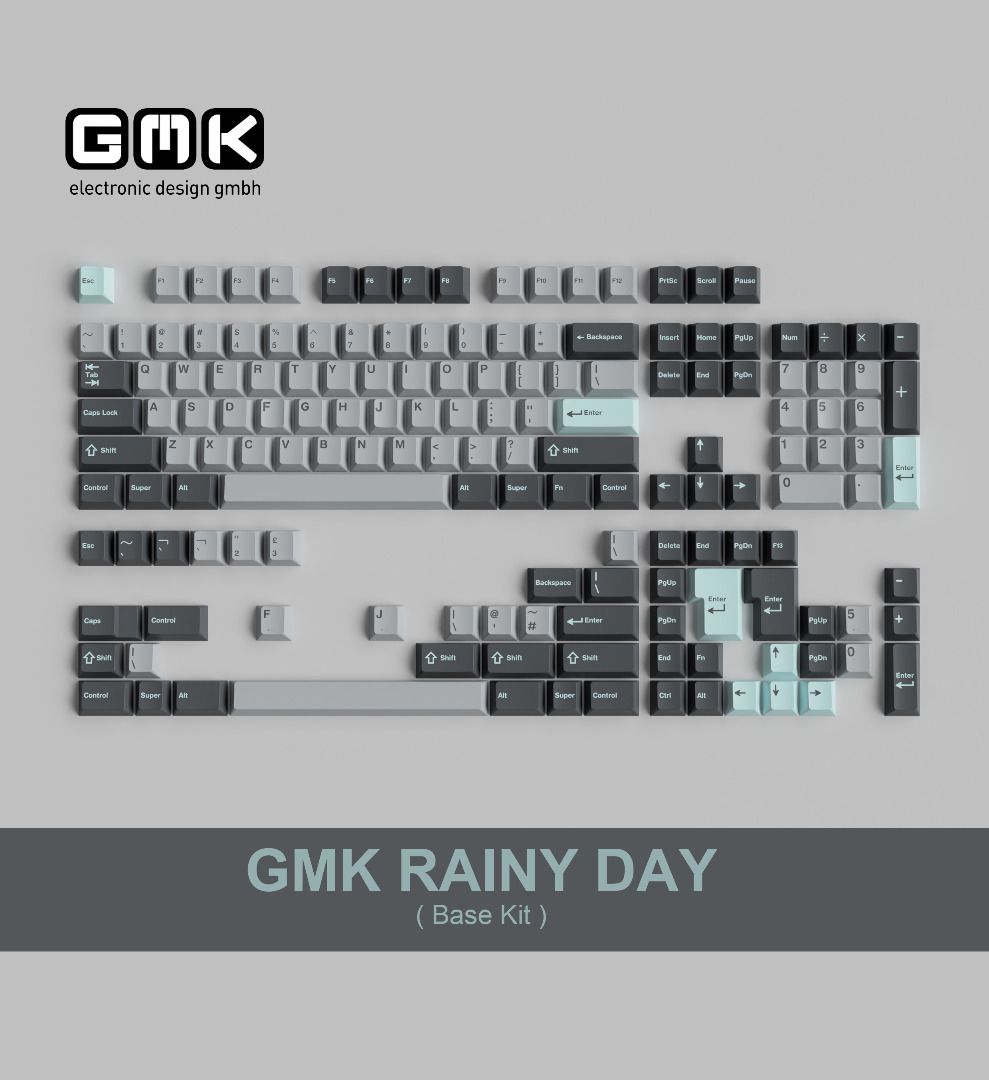 GMK Rainy Day R1 Keycap Set (Base Kit, Spacebars / Brand New, Unused ...