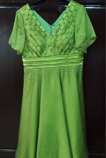 Green formal dress