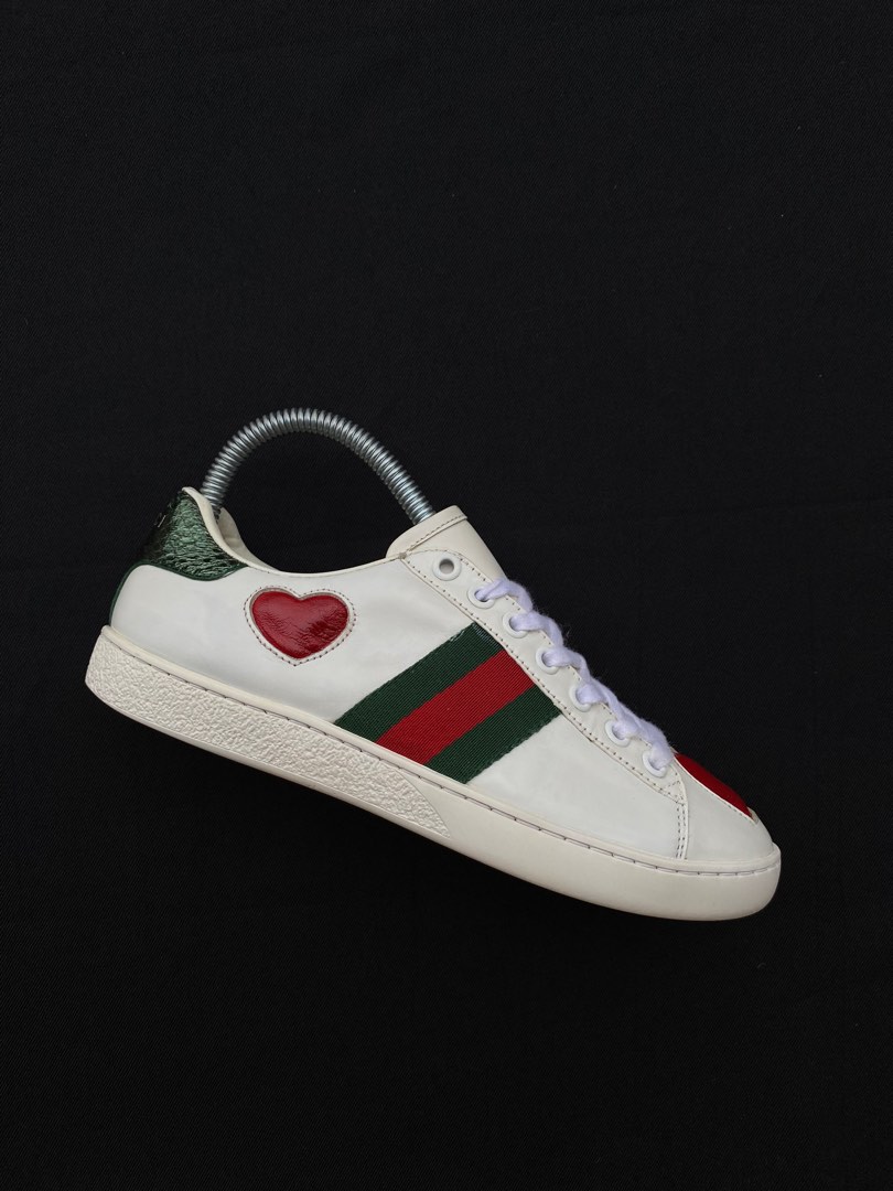 GUCCI ACE HEART SNEAKERS EUR38 WOMEN