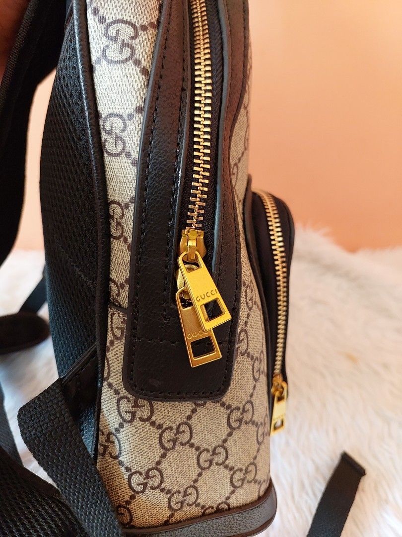 Gucci backpack with gold bees top