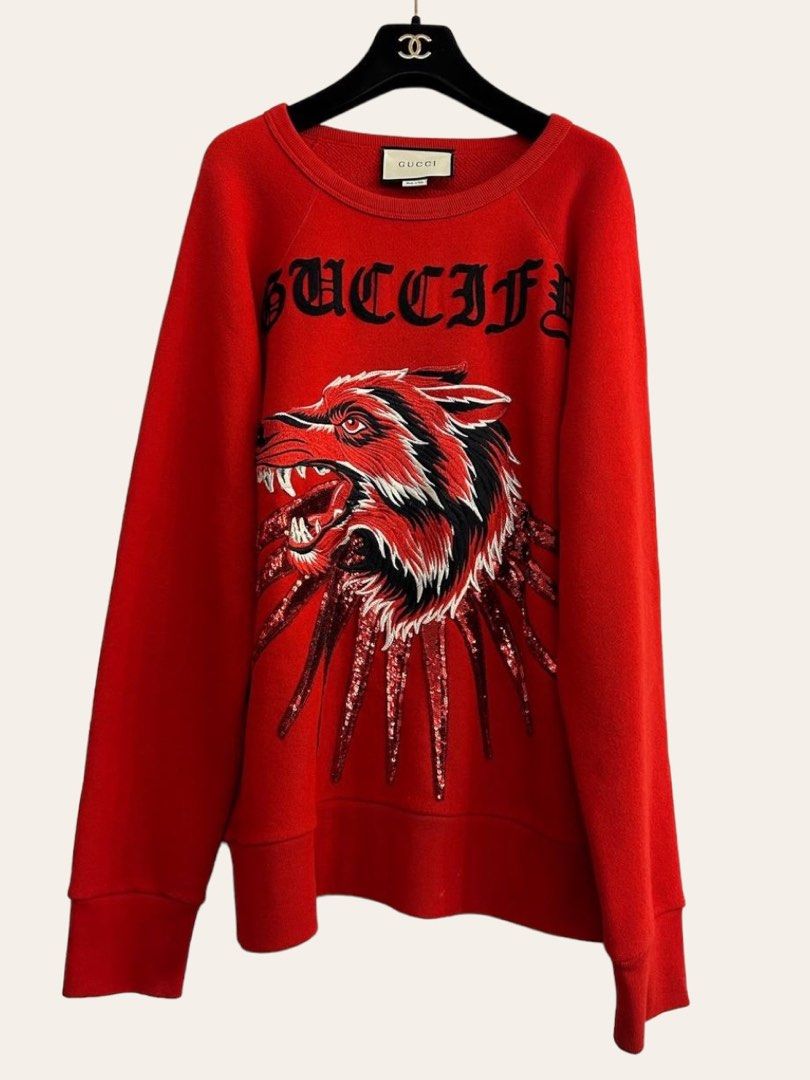 GUCCI WOLF OVERSIZED SWEATSHIRT