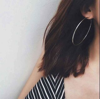 HOOP EARRINGS 8CM AND 10CM