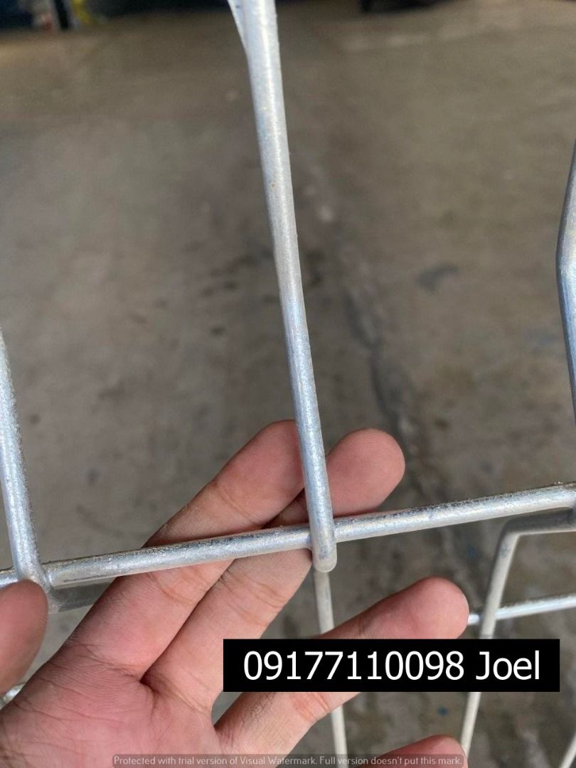 HOT DIPPED GI FENCE (Category: Construction & Building Materials) located in Manila. Submitted by joeyroque09 (Listing ID 1305920349, Image 3). Description: HOT DIPPED GI FENCE Height: 1200mm Width:2.4m Wire dia: 5mm Mesh SIze: 55x200mm V Size: 55x200mm Price: ₱1,315 HOT DIPPED GI FENCE Height: 1500mm Width: 2.4m Wire dia: 5mm Mesh SIze: 55x200mm V Size: 55x200mm Price: ₱ 1,526 POST Specs: 1.5m Panel Price: ₱725 POST Specs: 1.2m Panel Price: ₱660
