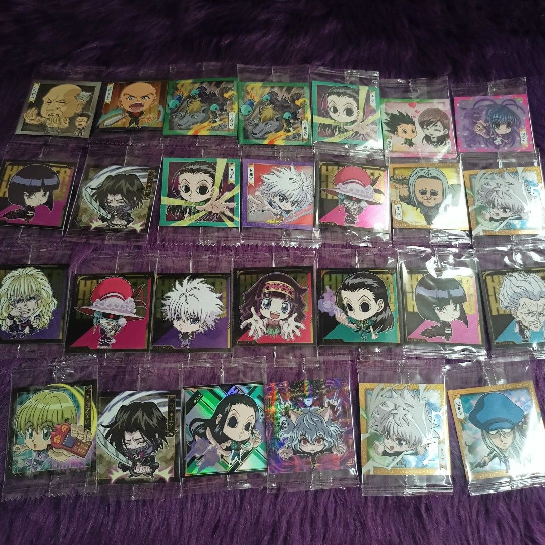 27pcs Hunter x Hunter Sealed Sticker Set (Category: Art & Prints) located in Los Banos. Submitted by himechuuu_ (Listing ID 1305874847, Image 2). Description: MOP: Gcash, payo MOD: J&T Express only (P75 DP only for SF if around Laguna, Cavite or Metro Manila).
