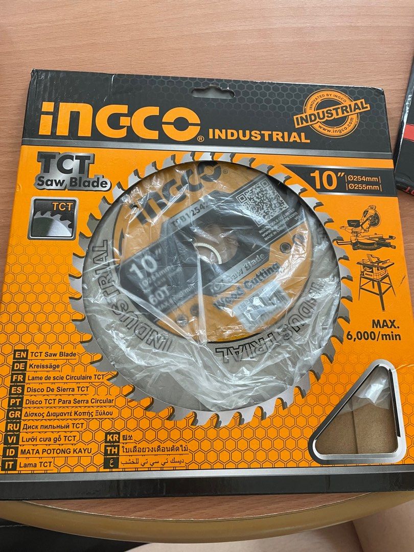 INGCO SAW BLADE FOR MITERSAW (Category: Construction Tools & Equipment) located in General Trias. Submitted by bella1026 (Listing ID 1305868186, Image 3). Description: BRAND NEW! BRAND NEW! INGCO TCT SAW BLADE 10” 60 teeth for wood cutting Original and brandnew .