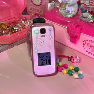 Japanese Kyocera K012 Pink Flip Phone Flip Camera
