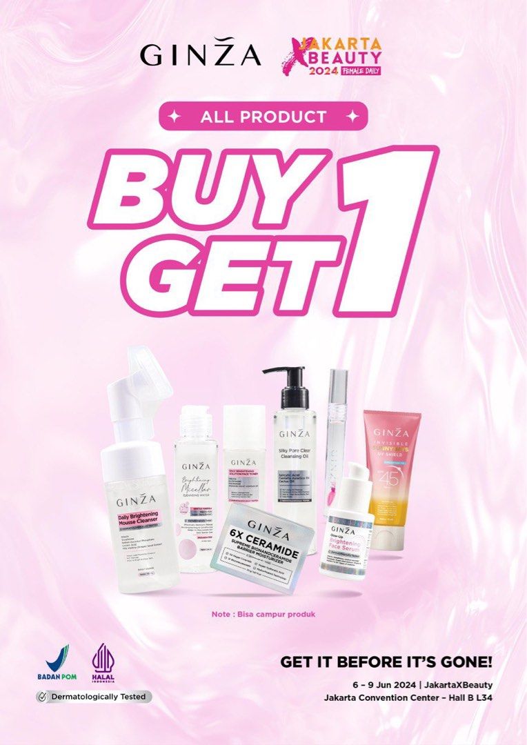 Jastip Jakarta X Beauty (JXB) June 2024 - Ginza, Kesehatan & Kecantikan