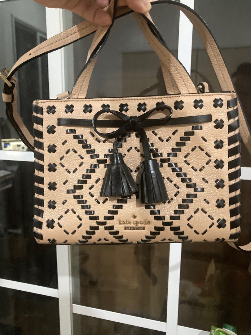 Kate Spade Hayes Street Woven Isobel bag Women s Fashion Bags Wallets Purses Pouches on Carousell