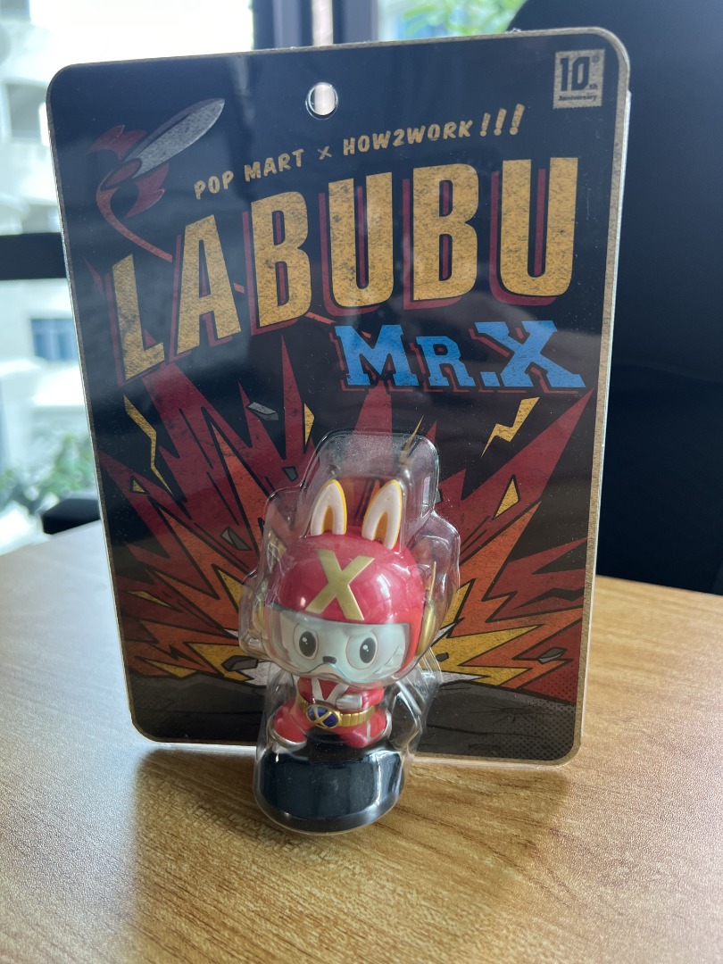 Labubu Mr X [POP MART x HOW2WORK] Limited Edition, Hobbies & Toys, Toys ...
