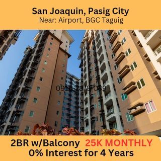 LIPAT AGAD! 2 Bedroom w/balcony 5% DP Rent to Own Condo in Pasig The Rochester nr BGC Taguig Uptown Mall SM Aura Venice Mall McKinley Airport Pasay Makati Mandaluyong