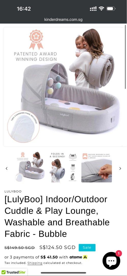 Lulyboo baby lounge lights and music top