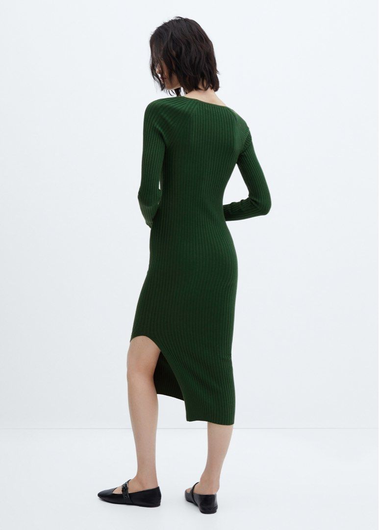 strapless open back dress Reformation Mango Natural Tencel Midi Dress  The Closet New York