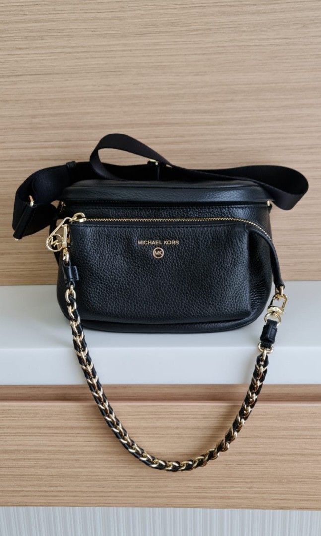 Michael Kors Slater Medium Pebbled Leather Sling Pack Luxury Bags Wallets on Carousell