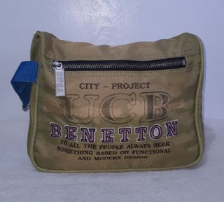 Missy's UNITED COLORS OF BENETTON Apple Green Clutch Bag UCB Travel Pouch Bag