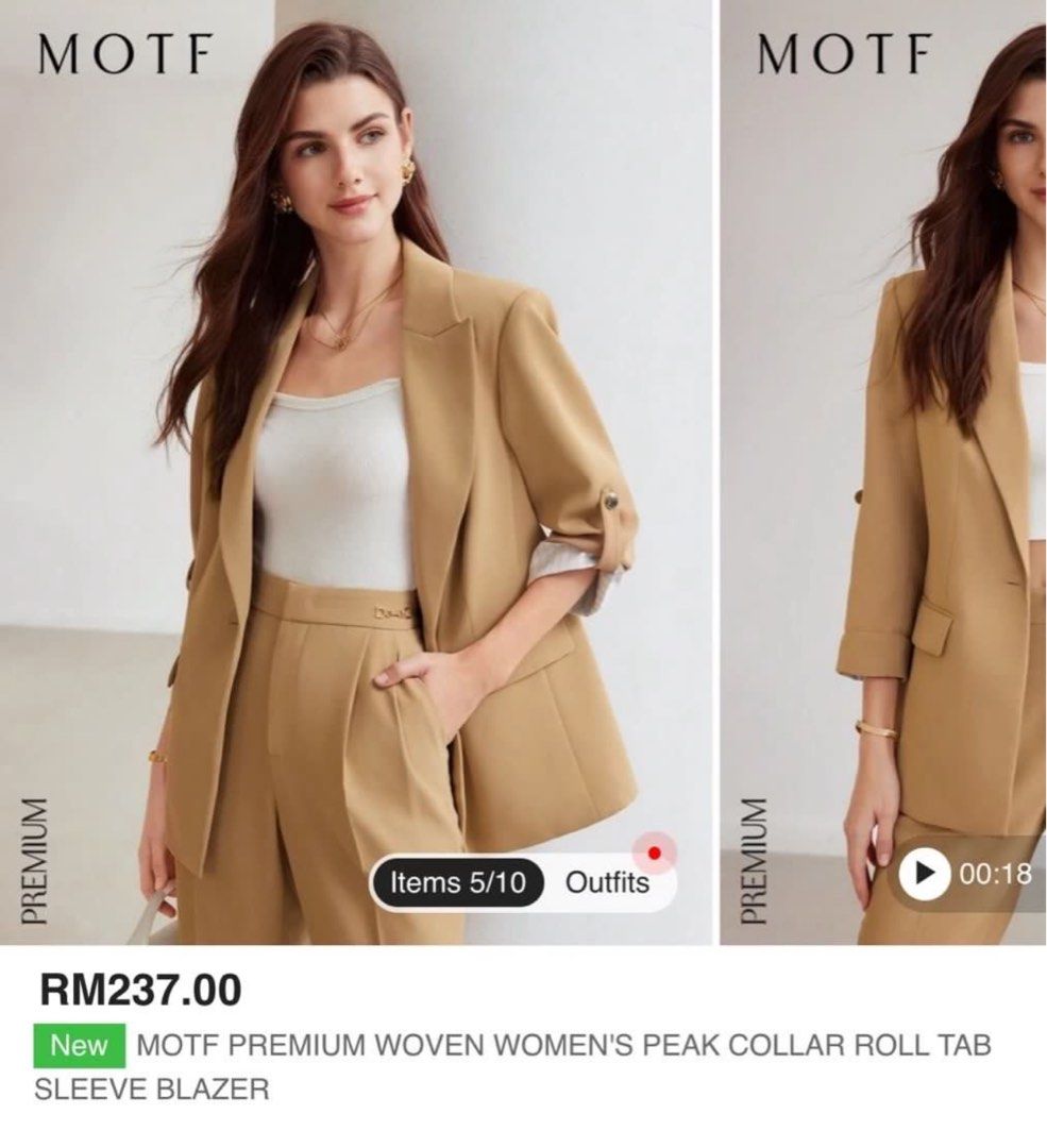 MOTF PREMIUM SUIT PANTS AND BLAZER, Women's Fashion, Dresses & Sets ...