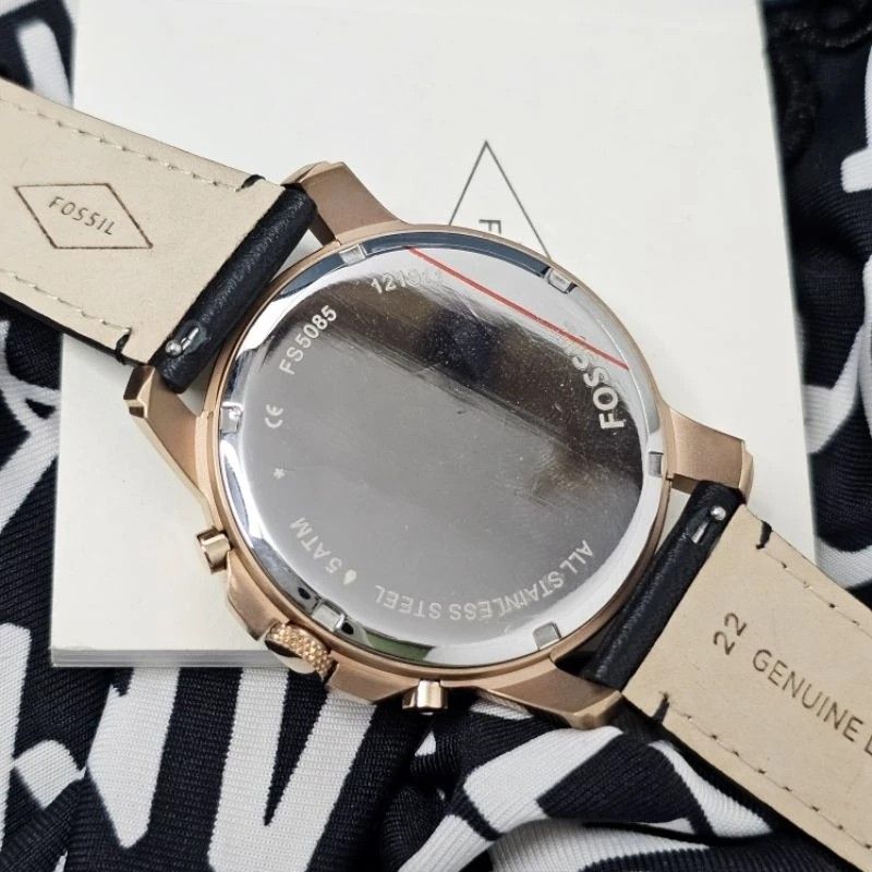 Mr FOSSIL 5085 Men Watch Leather Strap ORIGINAL