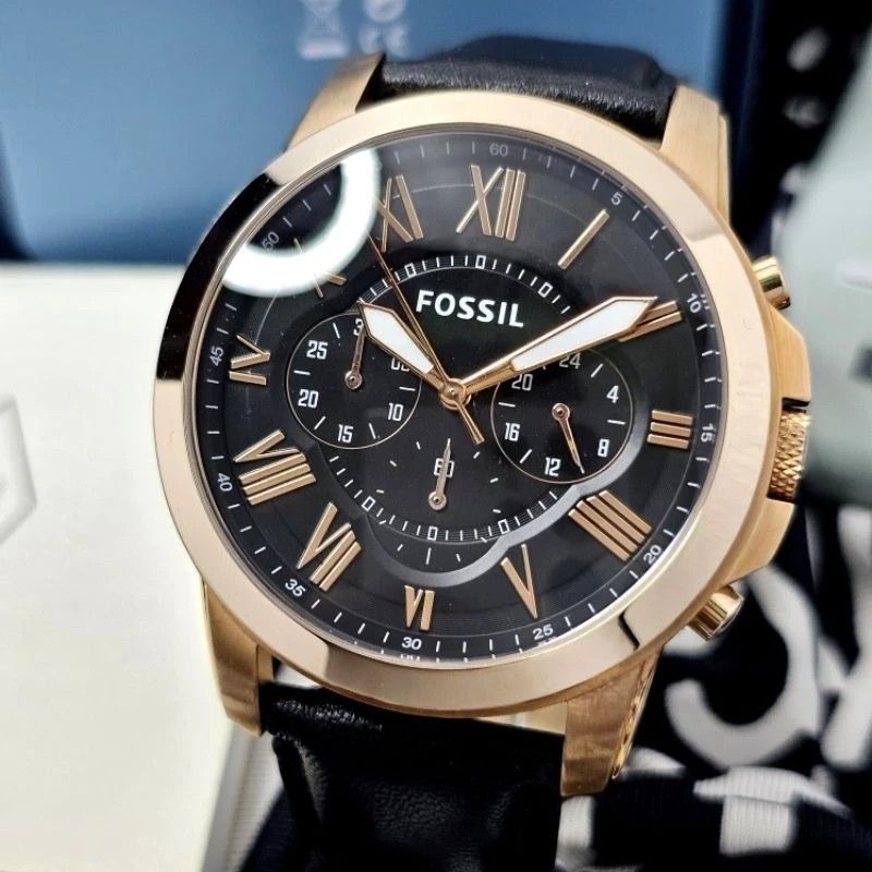 Mr FOSSIL 5085 Men Watch Leather Strap ORIGINAL