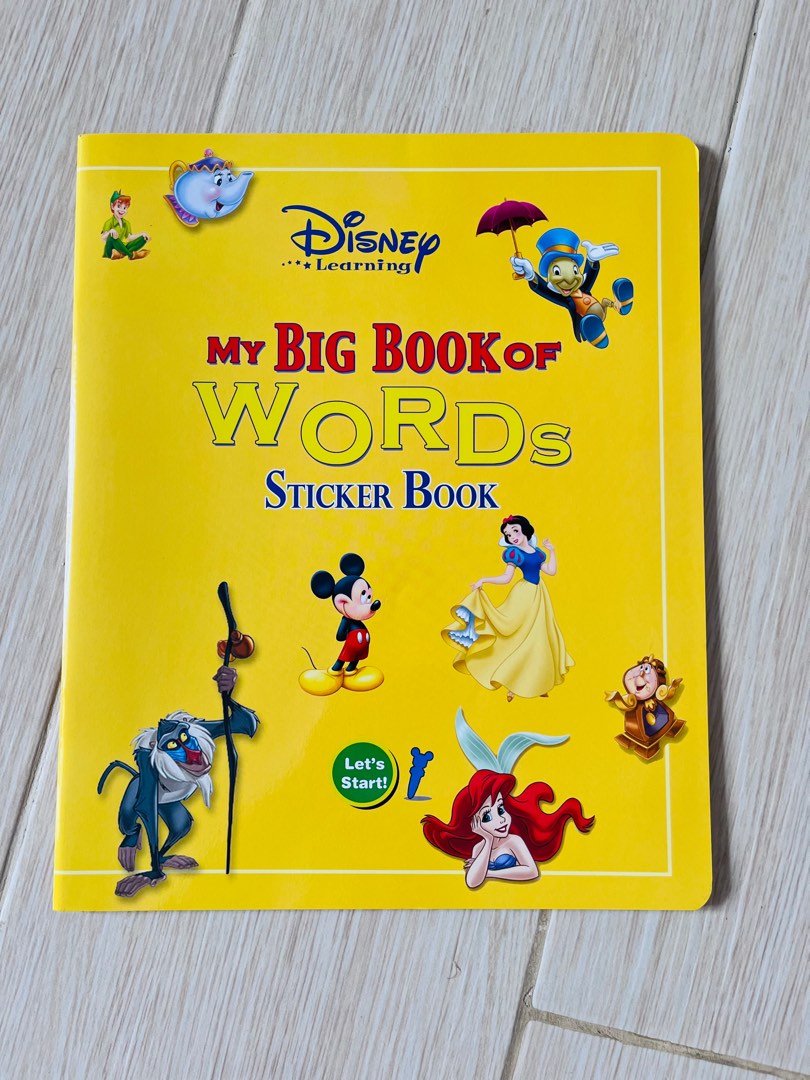 全新舊版My Big Book of Words Sticker Book, 興趣及遊戲, 書本& 文具 