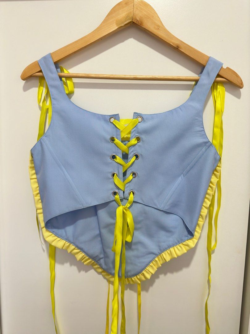 Nayeon POP-inspired corset (Category: Others Tops) located in Cavite. Submitted by nytypebeat (Listing ID 1305887359, Image 3). Description: good quality corset worn only once ideally for sizes s-m; adjustable dm if interested .