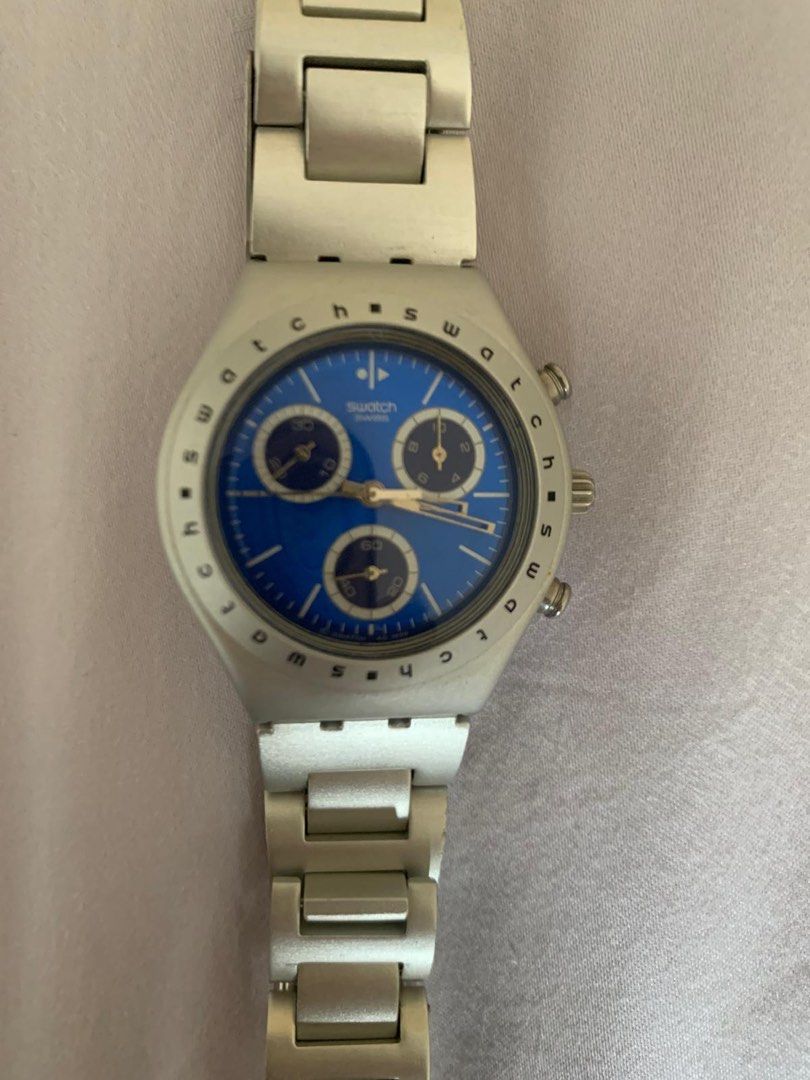 New Battery Women Swatch Irony HYPNOTIC YMS1003AG Chrono Swiss Watch Chronograph Men s Fashion Watches Accessories Watches on Carousell