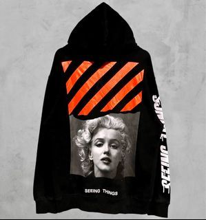 OFF WHITE MARILYN MONROE HOODIE L-XL | Authentic