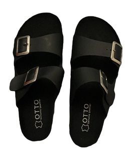 otto black sandals slippers footwear