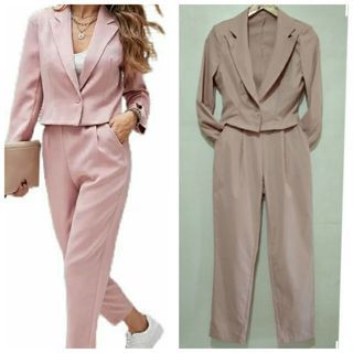 Pastel  pink blazer - Trouser