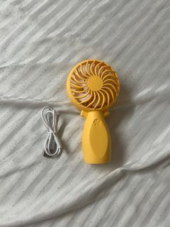 Portable Fan Rechargeable - Yellow orange