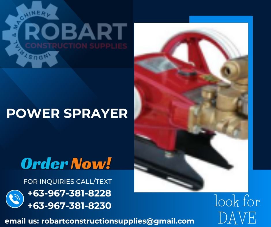 POWER SPRAYER (Category: Construction Tools & Equipment) located in Caloocan City. Submitted by gabo. (Listing ID 1305933764, Image 1). Description: SALE❗ ❗ ❗ SALE❗ ❗ ❗ SALE❗ ❗ ❗ LOOK FOR: Dave T. Cariño 0 9 6 7 3 8 1 8 2 2 8 / 0 9 6 7 3 8 1 8 2 3 0 7 7 4 6-6 1 4 8 / 7 0 0 2- 2 8 7 2 / 8 6 3 6-3 0 0 5 𝑹𝑶𝑩𝑨𝑹𝑻 𝑪𝑶𝑵𝑺𝑻𝑹𝑼𝑪𝑻𝑰𝑶𝑵 𝑺𝑼𝑷𝑷𝑳𝑰𝑬𝑺 📍S&L BUILDING, 1ST & 2ND FLOOR, 1405 YUSECO ST, STA CRUZ, MANILA SEND US MESSAGE FOR INQUIR