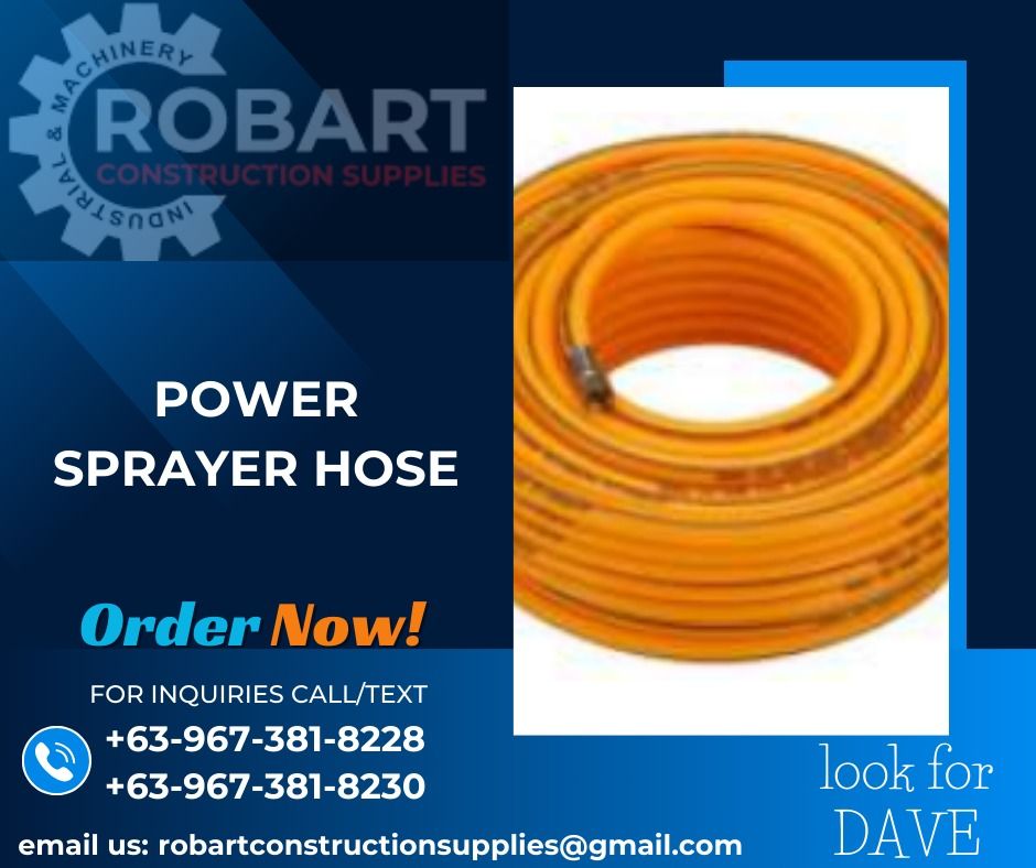 POWER SPRAYER HOSE (Category: Construction Tools & Equipment) located in Caloocan City. Submitted by gabo. (Listing ID 1305922529, Image 1). Description: SALE❗ ❗ ❗ SALE❗ ❗ ❗ SALE❗ ❗ ❗ LOOK FOR: Dave T. Cariño 0 9 6 7 3 8 1 8 2 2 8 / 0 9 6 7 3 8 1 8 2 3 0 7 7 4 6-6 1 4 8 / 7 0 0 2- 2 8 7 2 / 8 6 3 6-3 0 0 5 𝑹𝑶𝑩𝑨𝑹𝑻 𝑪𝑶𝑵𝑺𝑻𝑹𝑼𝑪𝑻𝑰𝑶𝑵 𝑺𝑼𝑷𝑷𝑳𝑰𝑬𝑺 📍S&L BUILDING, 1ST & 2ND FLOOR, 1405 YUSECO ST, STA CRUZ, MANILA SEND US MESSAGE FOR I