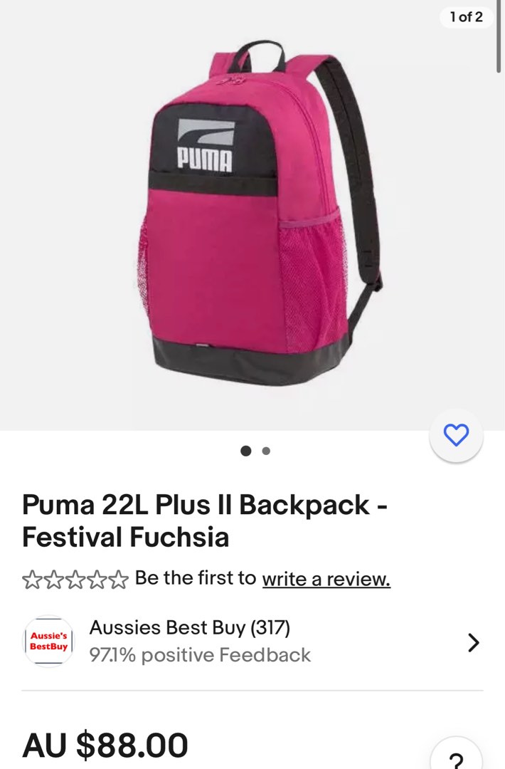 Puma Plus Backpack II BNWT Women s Fashion Bags Wallets Backpacks on Carousell