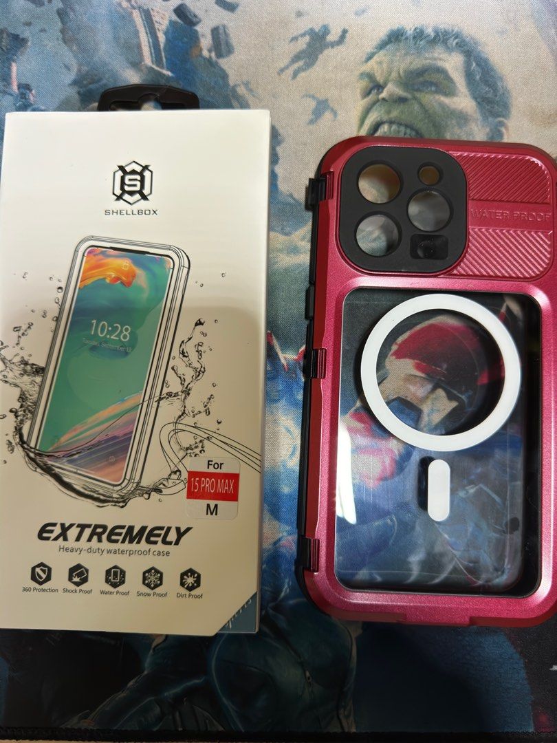 Red Peeper - Waterproof case - iPhone 15 Pro Max (Category: Cases & Sleeves) located in Manila. Submitted by iceMONQ (Listing ID 1305859157, Image 3). Description: - Authentic Red Pepper waterproof case - Slightly used RFS: Declutter Delivery: Lalamove - delivery fee will be shouldered by buyer.