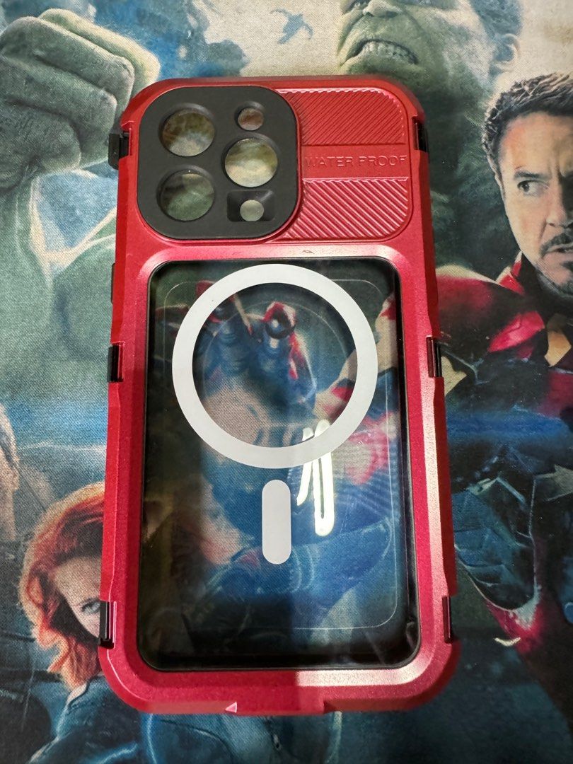 Red Peeper - Waterproof case - iPhone 15 Pro Max (Category: Cases & Sleeves) located in Manila. Submitted by iceMONQ (Listing ID 1305859157, Image 2). Description: - Authentic Red Pepper waterproof case - Slightly used RFS: Declutter Delivery: Lalamove - delivery fee will be shouldered by buyer.