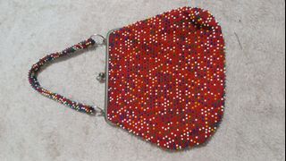 Red Poppy Bag kisslock bag purse