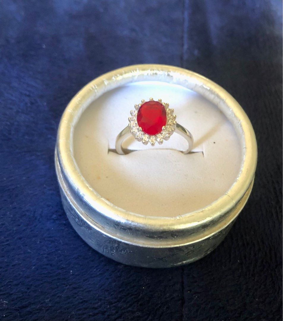 S925 Ruby Ring (Category: Rings) located in Don Carlos. Submitted by pphixi (Listing ID 1305893426, Image 1). Description: S925 ruby ring. Free size as it is an adjustable ring size. See photos for details..