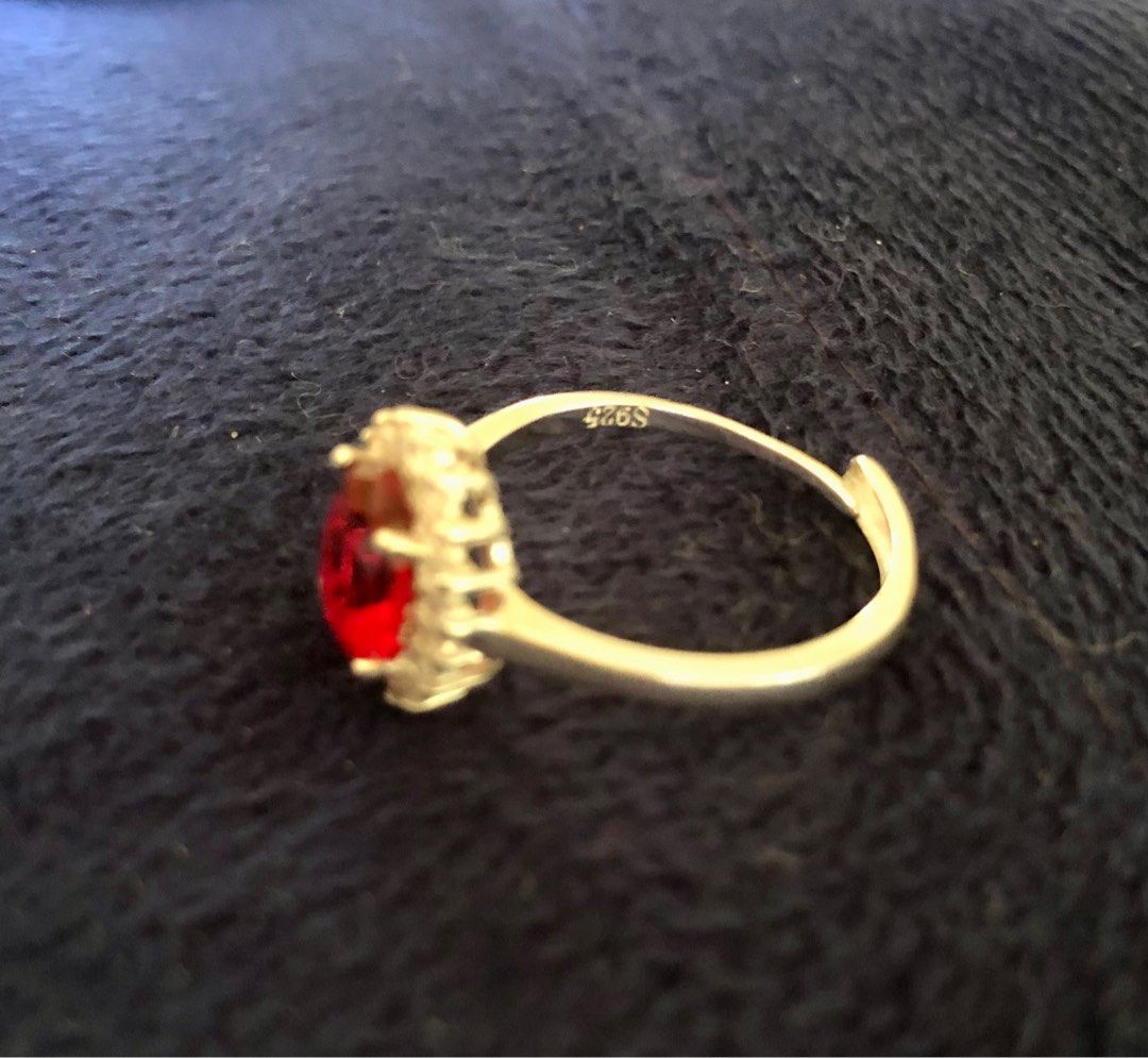 S925 Ruby Ring (Category: Rings) located in Don Carlos. Submitted by pphixi (Listing ID 1305893426, Image 3). Description: S925 ruby ring. Free size as it is an adjustable ring size. See photos for details..
