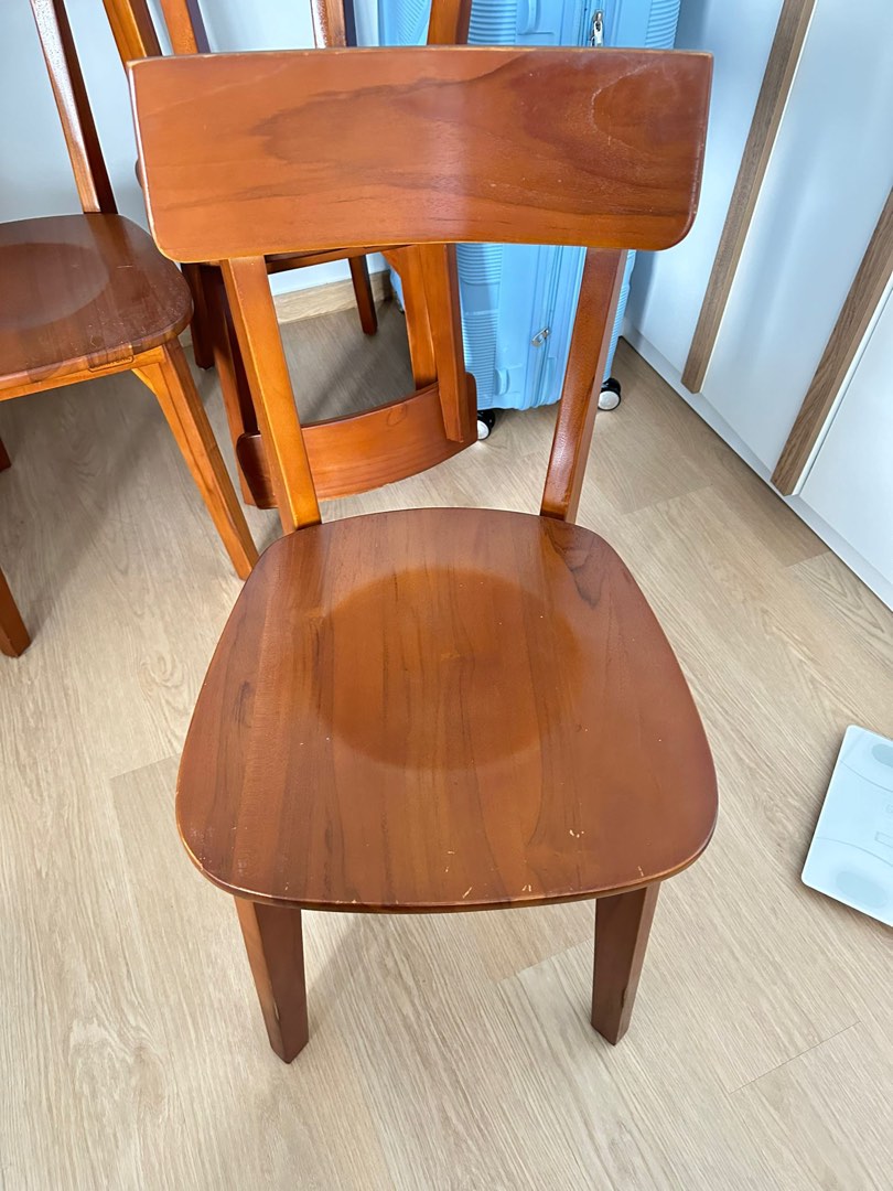 Scanteak chair solid teak wood x4