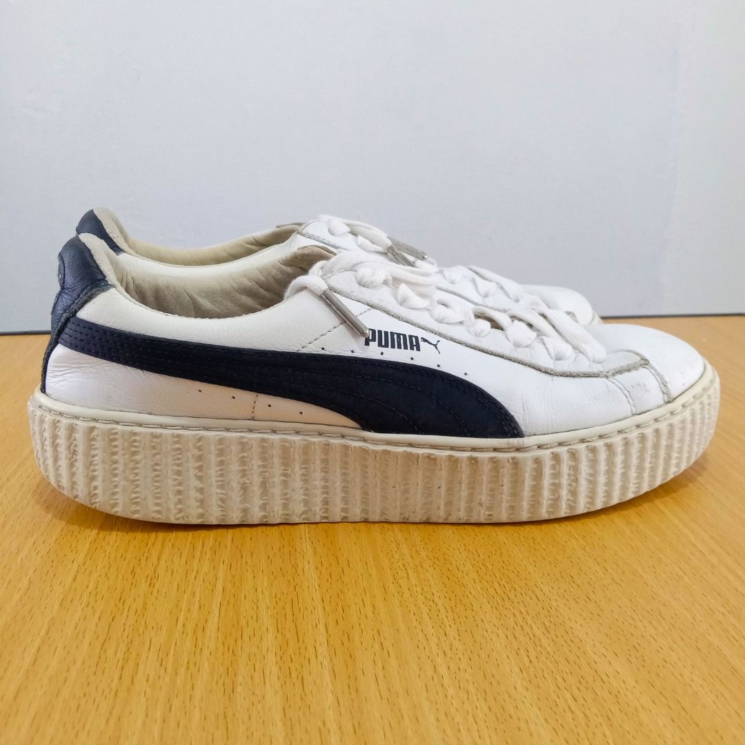 Sepatu Sneakers Puma Fenty Rihanna Second White Black Pria Wanita Fesyen Pria Sepatu Sneakers di Carousell