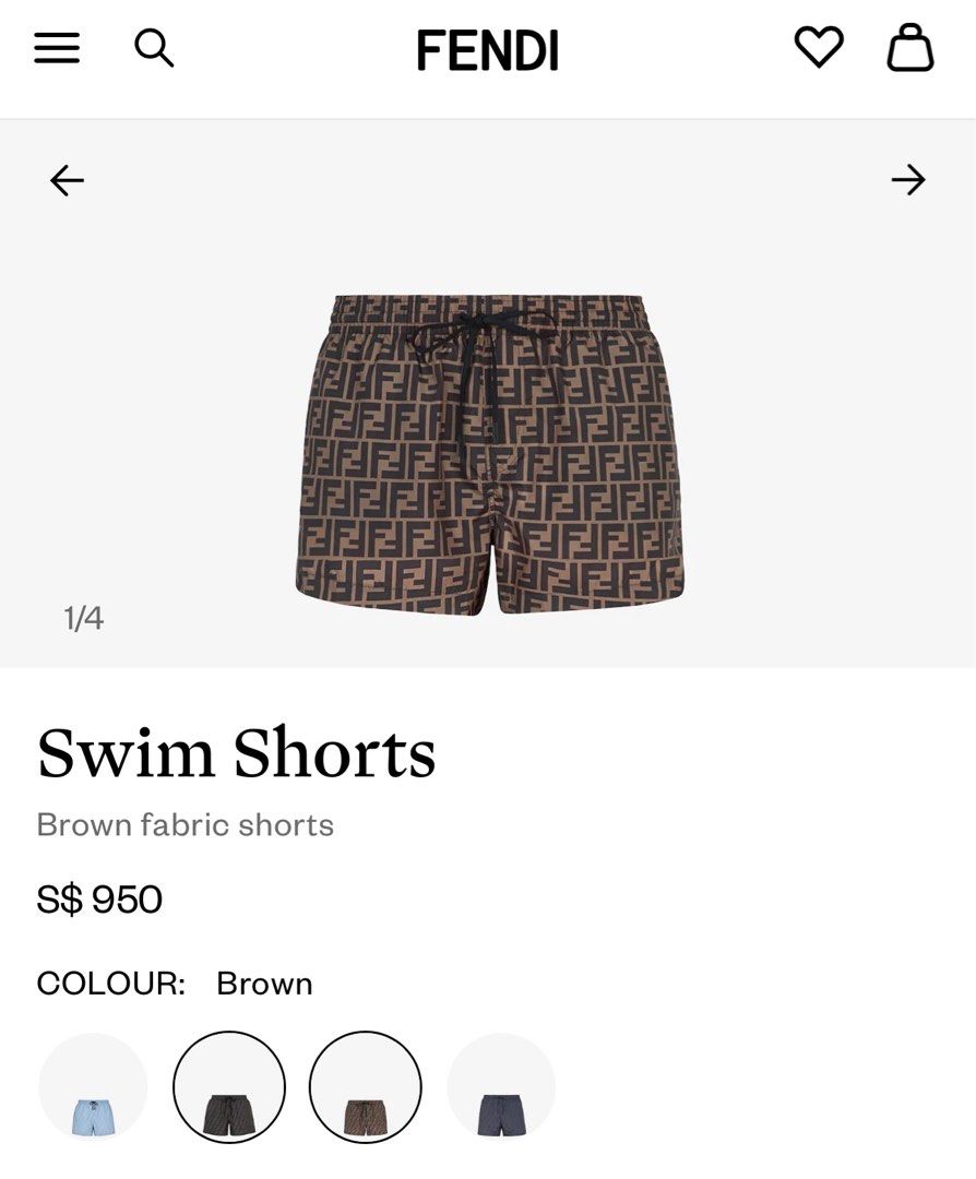 Fendi bag bugs swim shorts store