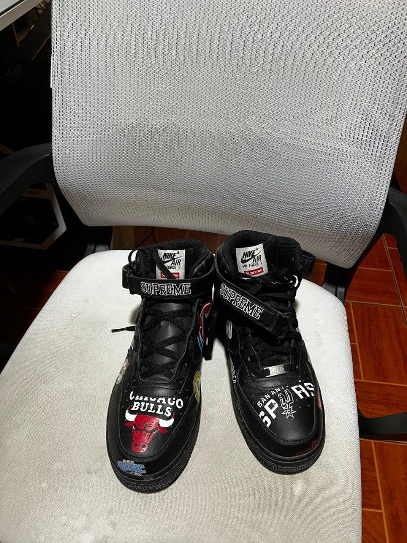 Supreme Air force NBA Black Men s Fashion Footwear Sneakers on Carousell