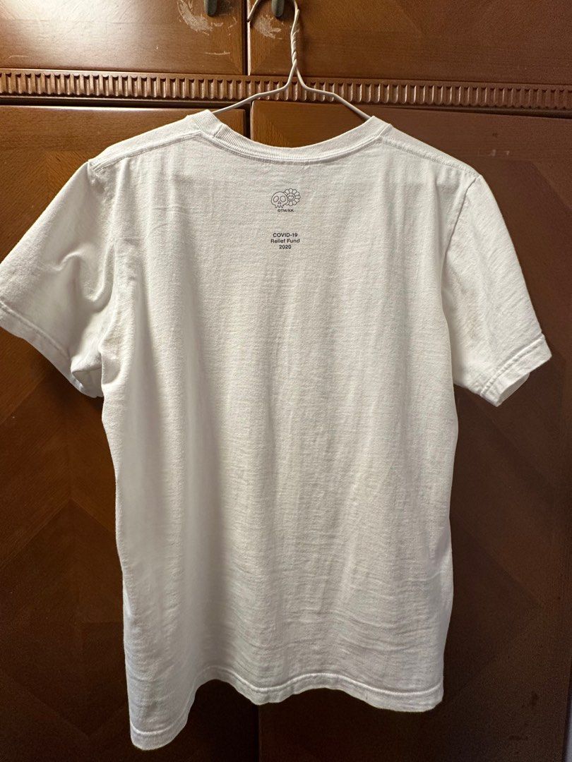 Supreme x 村上隆box logo tee size s newjeans, 名牌, 服裝