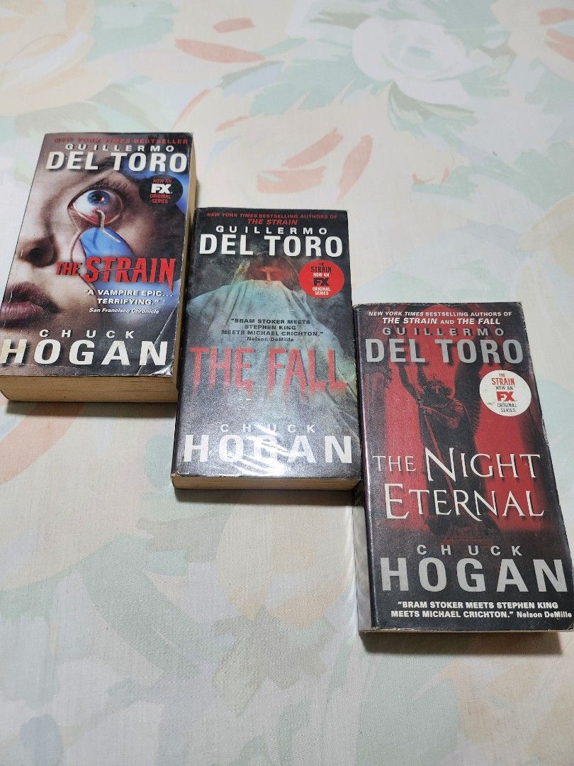 The Strain Trilogy (Category: Storybooks) located in Quezon City. Submitted by ricalazo (Listing ID 1305908494, Image 1). Description: complete set foxing and tanning very good condition plastic covered and stamped ( coz this comes from my personal collection).